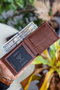 Zoozie Bags Cartera para Hombre en Piel Auténtica Color Tostado